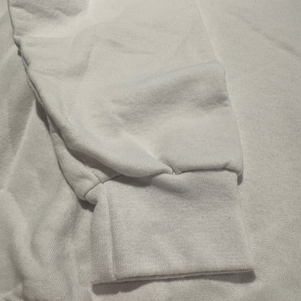 Genesee 12 Horse Ale Quarter Zip Sweatshirt Mens XL White Fleece Pullover - Picture 4 of 7